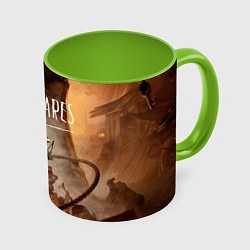 Кружка 3D Герои Little nightmares 3, цвет: 3D-белый + светло-зеленый