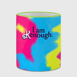 Кружка 3D I Am Kenough Tie-Dye, цвет: 3D-светло-зеленый кант — фото 2