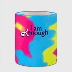Кружка 3D I Am Kenough Tie-Dye, цвет: 3D-небесно-голубой кант — фото 2