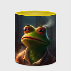 Кружка 3D Frog Pepe, цвет: 3D-белый + желтый — фото 2