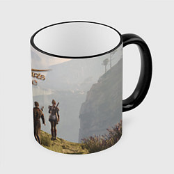 Кружка 3D Отряд Врат Балдура, цвет: 3D-черный кант