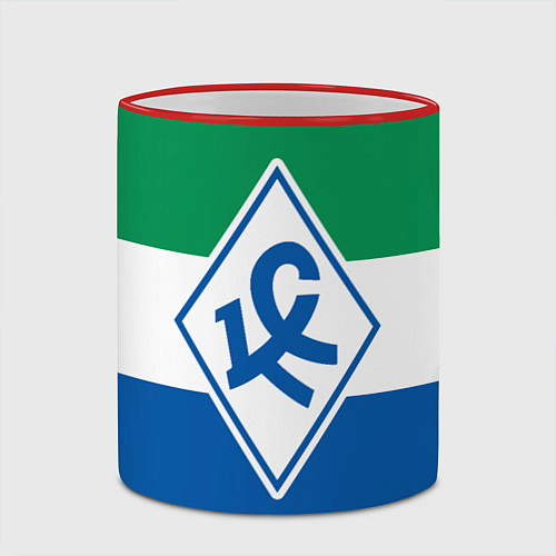 Кружка цветная Крылья Советов - футбольный клуб / 3D-Красный кант – фото 2