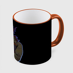 Кружка 3D Карлах - Baldurs gate 3, цвет: 3D-оранжевый кант