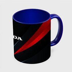 Кружка 3D Honda - технологии, цвет: 3D-белый + синий