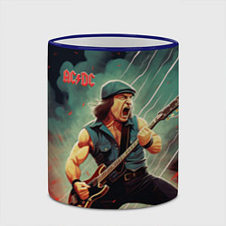 Кружка 3D AC DC rock, цвет: 3D-синий кант — фото 2