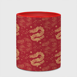 Кружка 3D The chinese dragon pattern, цвет: 3D-белый + красный — фото 2