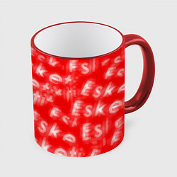 Кружка 3D Esskeetit Lil Pump, цвет: 3D-красный кант