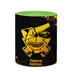 Кружка 3D Tokyo Ghoul - gold gradient, цвет: 3D-белый + светло-зеленый — фото 2