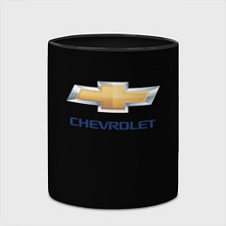 Кружка 3D Chevrolet sport auto, цвет: 3D-белый + черный — фото 2