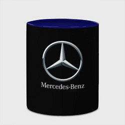 Кружка 3D Mercedes-benz sport auto, цвет: 3D-белый + синий — фото 2