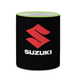 Кружка 3D Suzuki sport brend, цвет: 3D-светло-зеленый кант — фото 2