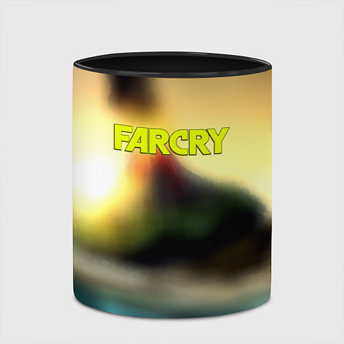 Кружка цветная Farcry tropicano / 3D-Белый + черный – фото 2