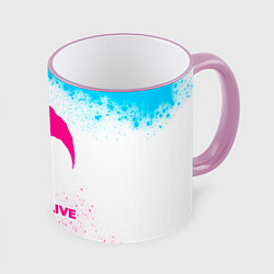 Кружка 3D Date A Live neon gradient style, цвет: 3D-розовый кант