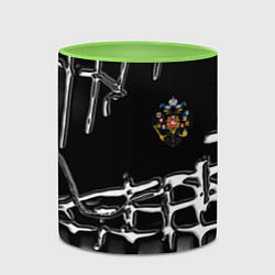 Кружка 3D Россия герб РФ, цвет: 3D-белый + светло-зеленый — фото 2