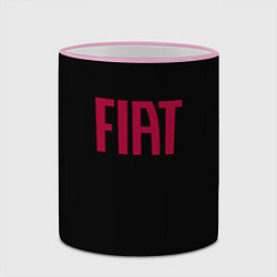 Кружка 3D Fiat sport auto brend, цвет: 3D-розовый кант — фото 2