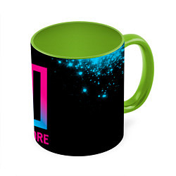 Кружка 3D Paramore - neon gradient, цвет: 3D-белый + светло-зеленый