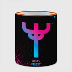 Кружка 3D Judas Priest - neon gradient, цвет: 3D-оранжевый кант — фото 2