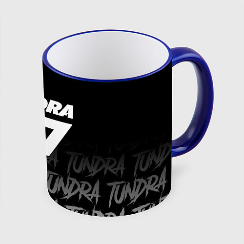 Кружка цветная Tundra style / 3D-Синий кант – фото 1