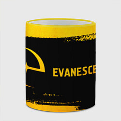 Кружка 3D Evanescence - gold gradient по-горизонтали, цвет: 3D-желтый кант — фото 2