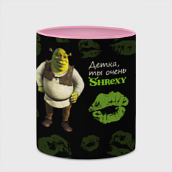 Кружка 3D Shrexy Shrek, цвет: 3D-белый + розовый — фото 2