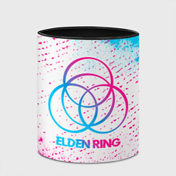 Кружка 3D Elden Ring neon gradient style, цвет: 3D-белый + черный — фото 2