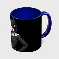 Кружка 3D Baldurs gate 3 - shadowheart, цвет: 3D-белый + синий