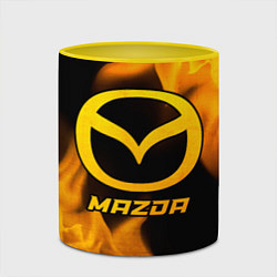 Кружка 3D Mazda - gold gradient, цвет: 3D-белый + желтый — фото 2