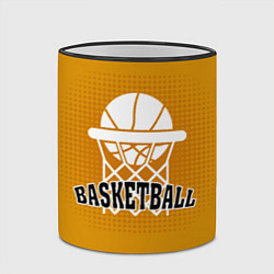 Кружка 3D Basketball - кольцо и мяч, цвет: 3D-черный кант — фото 2