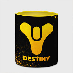 Кружка 3D Destiny - gold gradient, цвет: 3D-белый + желтый — фото 2