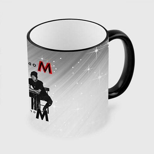 Кружка цветная Depeche Mode - Mememto Mori Dave and Martin / 3D-Черный кант – фото 1
