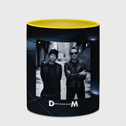 Кружка 3D Depeche Mode - Мартин и Дэйв, цвет: 3D-белый + желтый — фото 2