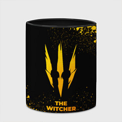 Кружка 3D The Witcher - gold gradient, цвет: 3D-белый + черный — фото 2