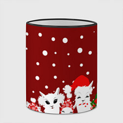 Кружка 3D Семья ламы, цвет: 3D-черный кант — фото 2