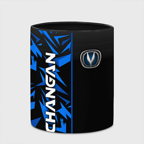 Кружка цветная Changan - blue uniform / 3D-Белый + черный – фото 2