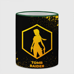 Кружка 3D Tomb Raider - gold gradient, цвет: 3D-зеленый кант — фото 2