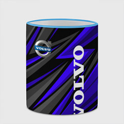 Кружка 3D Volvo - Синий спортивный, цвет: 3D-небесно-голубой кант — фото 2