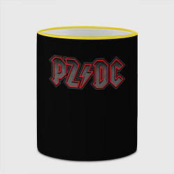 Кружка 3D PZDC - ACDC, цвет: 3D-желтый кант — фото 2