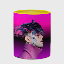 Кружка 3D Lil Peep фиолетовый лук, цвет: 3D-белый + желтый — фото 2