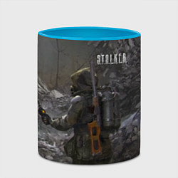 Кружка 3D STALKER 2 одиночка с детектором, цвет: 3D-белый + небесно-голубой — фото 2