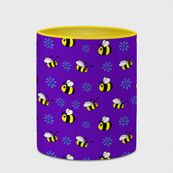 Кружка 3D Bees, цвет: 3D-белый + желтый — фото 2