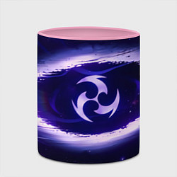 Кружка 3D Genshin Impact Raiden sign, цвет: 3D-белый + розовый — фото 2
