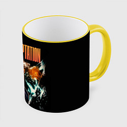 Кружка 3D Within Temptation the fire within, цвет: 3D-желтый кант