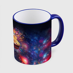 Кружка 3D Космический дракон - символ года, цвет: 3D-синий кант