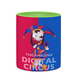 Кружка 3D Помни в ужасе The amazing digital circus, цвет: 3D-белый + светло-зеленый — фото 2