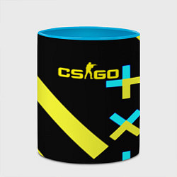 Кружка 3D Counter strike cybersport, цвет: 3D-белый + небесно-голубой — фото 2