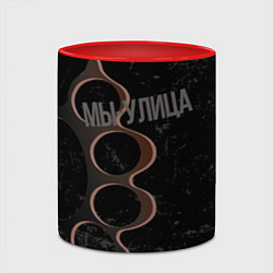 Кружка 3D Мы с улицы, цвет: 3D-белый + красный — фото 2