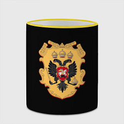 Кружка 3D Имперский герб символкика, цвет: 3D-желтый кант — фото 2