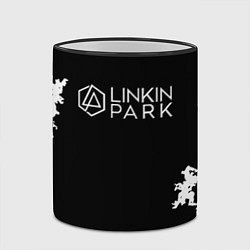 Кружка 3D Linkin Park рок бенд, цвет: 3D-черный кант — фото 2