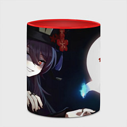 Кружка 3D Genshin Impact Ху Тао, цвет: 3D-белый + красный — фото 2