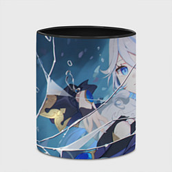 Кружка 3D Genshin Impact Furina smiling, цвет: 3D-белый + черный — фото 2